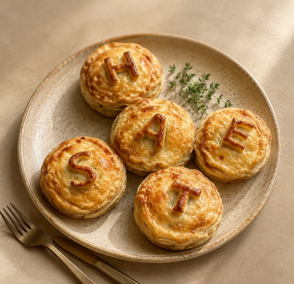 Handmade savoury pies
