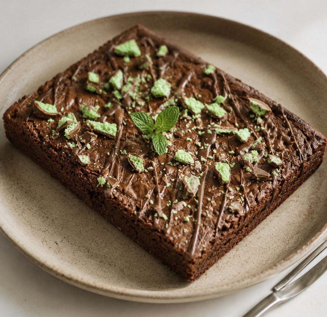 Chocolate brownie slab