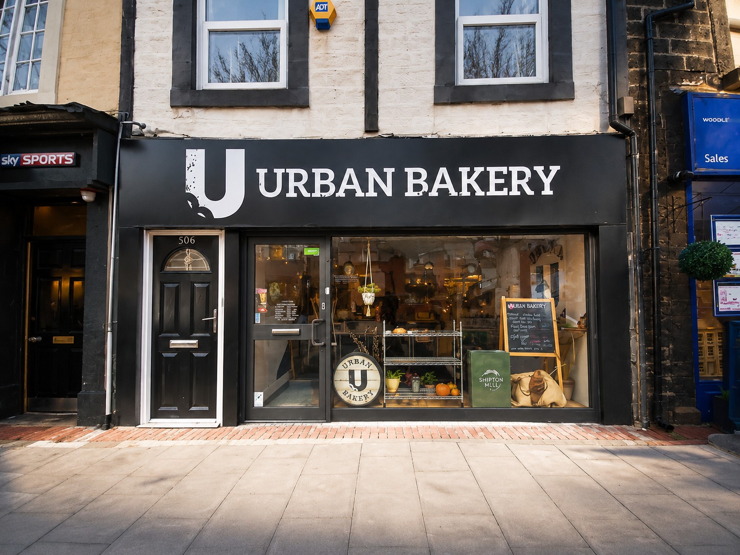 Urban Bakery storefront on Durham Road in Low Fell